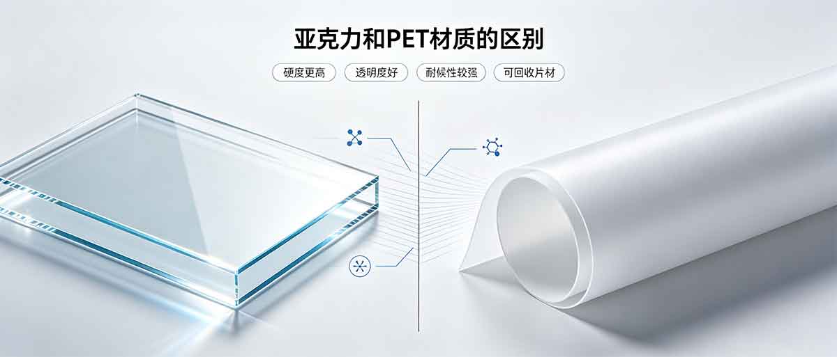 亚克力和 PET 材质的区别？两种材料怎么选