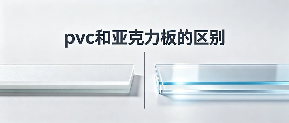 pvc和亚克力板的区别|哪种板材更适合户外广告与透明展示？
