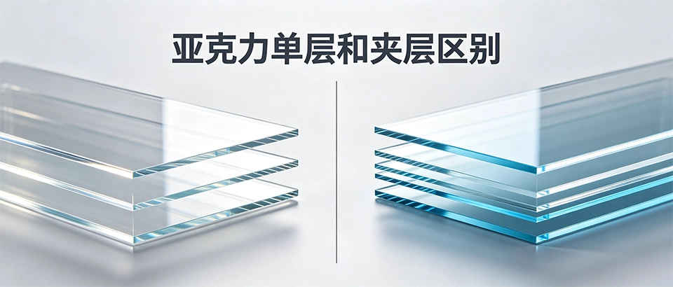 亚克力单层和夹层区别 | 防爆与普通如何选？一文看懂选型