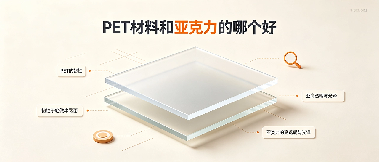 PET材料和亚克力的哪个好？区别、优缺点与适用场景对比