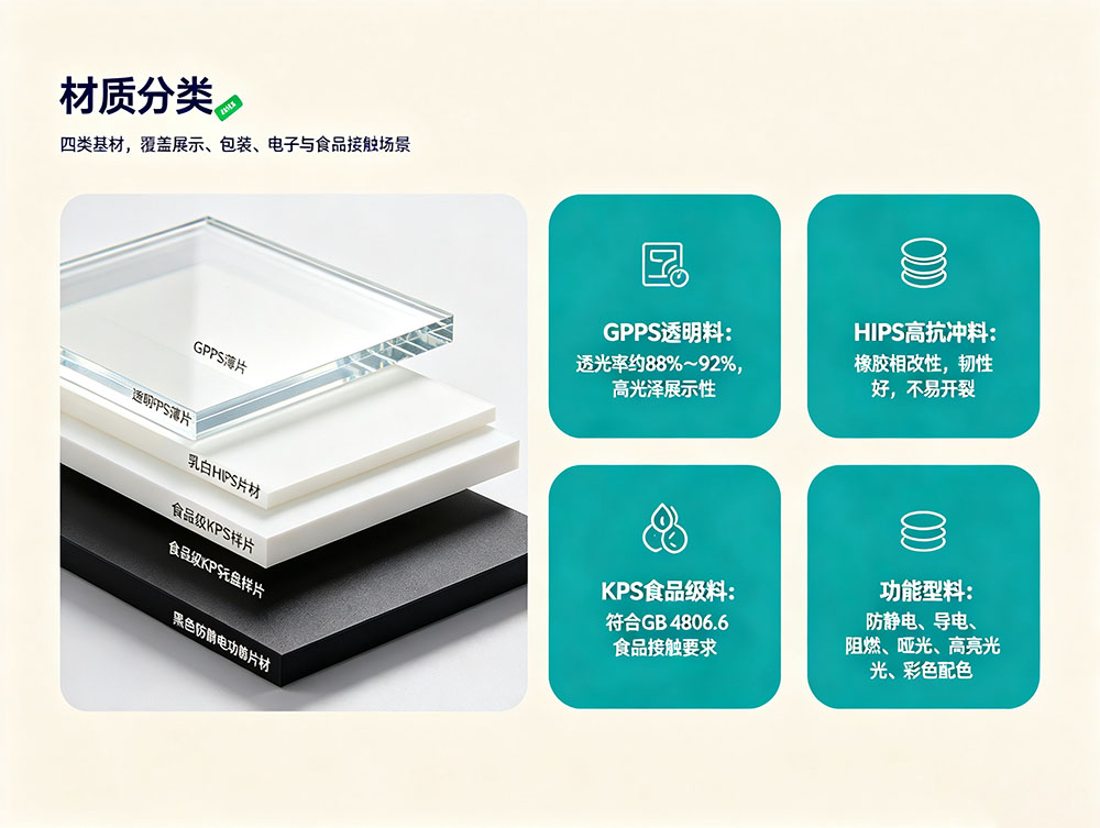 PS卷材_聚苯乙烯PS片材卷材_透明HIPS吸塑卷材厂家