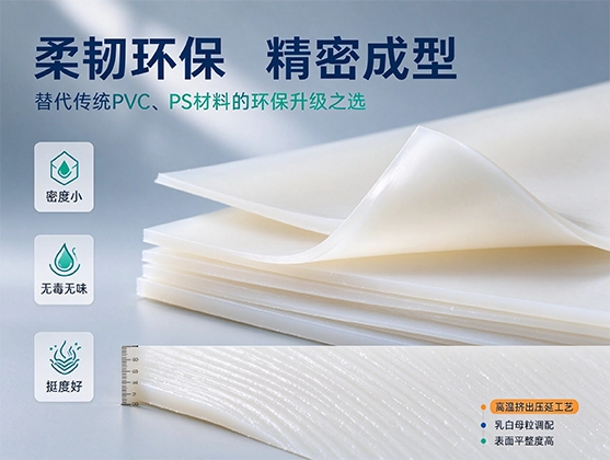 PP乳白片材_聚丙烯乳白塑料片材_食品级环保板材源头工厂