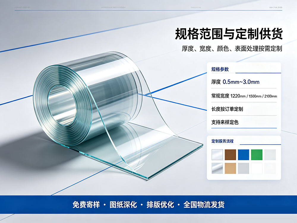 PC卷材_PC耐力板卷材_PC透明卷材厂家_源头工厂支持定制