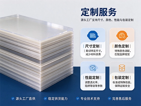 发光字底托PC片材_高透光抗UV_源头工厂直供