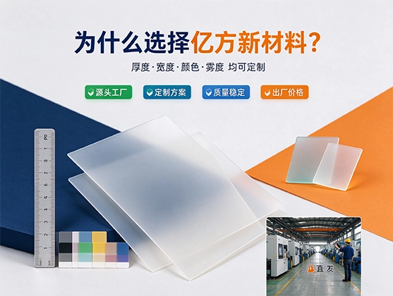 PP磨砂半透明片材_食品级PP磨砂板_源头工厂直销