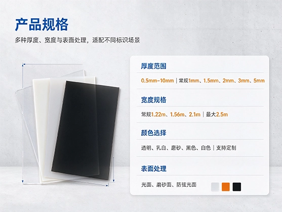 发光字底托PC片材_高透光抗UV_源头工厂直供