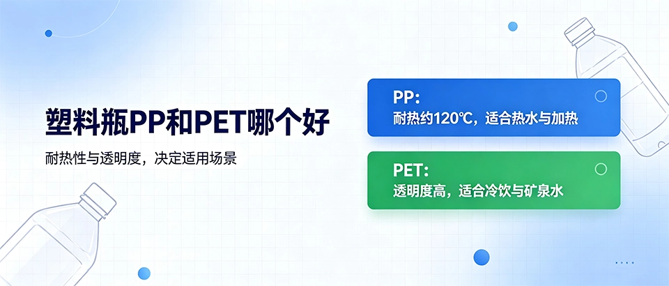 塑料瓶PP和PET哪个好？耐热温度与透明度差异详解