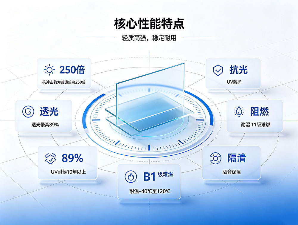 PC耐力板_聚碳酸酯实心板厂家_透明防砸耐力板_源头工厂直供
