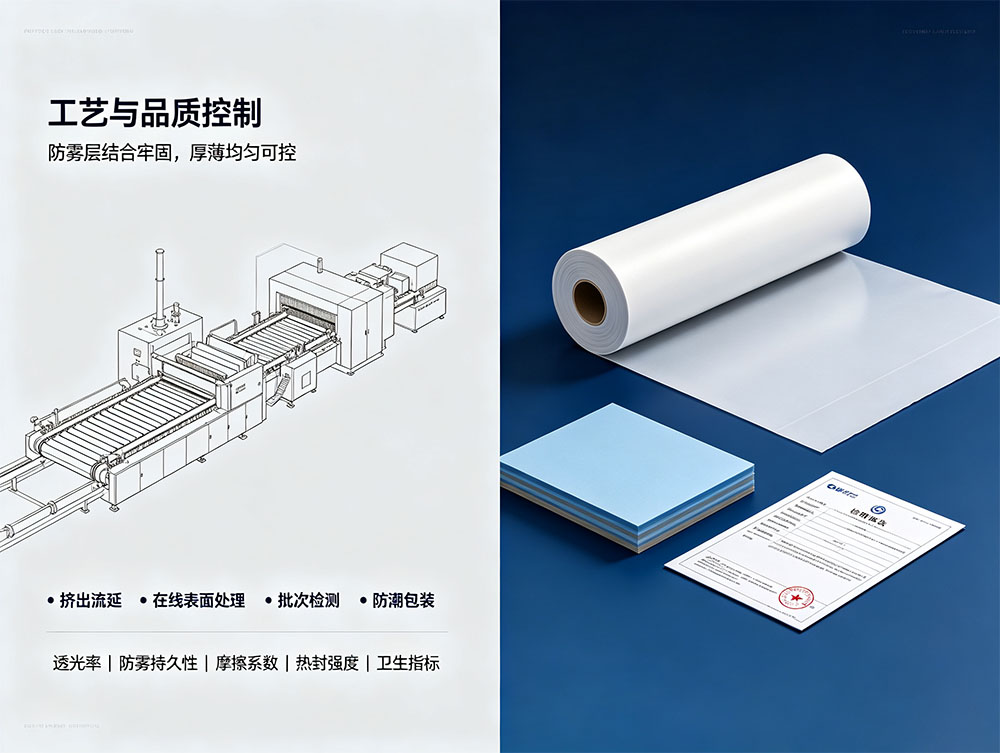 防雾PET片_食品级防雾PET薄膜_源头工厂定制_厚度0.125-1.0mm