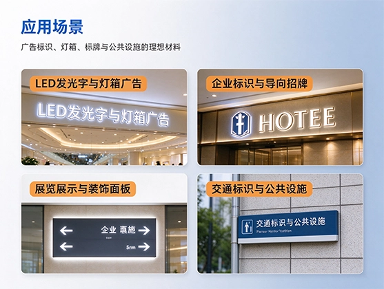 发光字底托PC片材_高透光抗UV_源头工厂直供