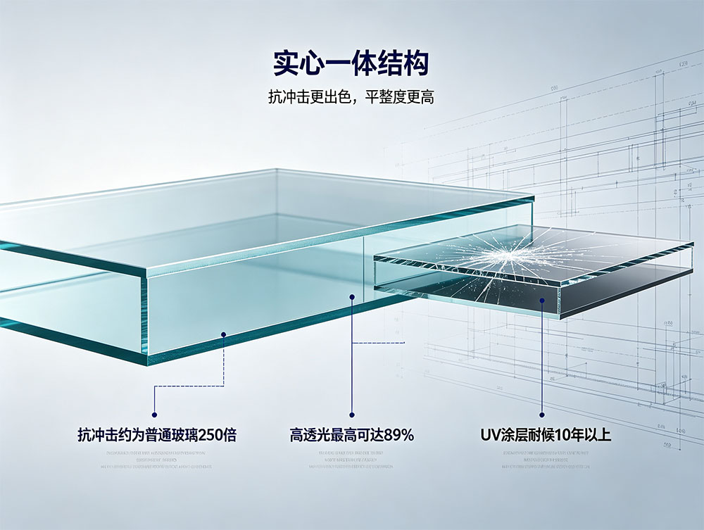 PC耐力板_聚碳酸酯实心板厂家_透明防砸耐力板_源头工厂直供