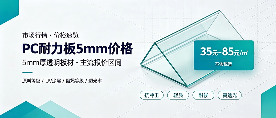 PC耐力板5mm价格？多少钱一平方及选购技巧详解