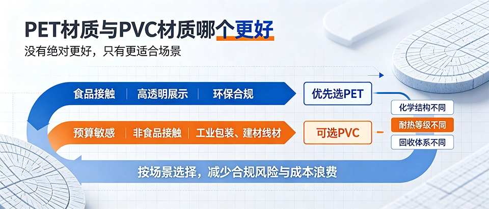 PET材质与PVC材质哪个更好_区别用途与环保安全性对比