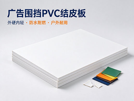广告围挡PVC结皮板_源头工厂定制_户外广告围挡板材