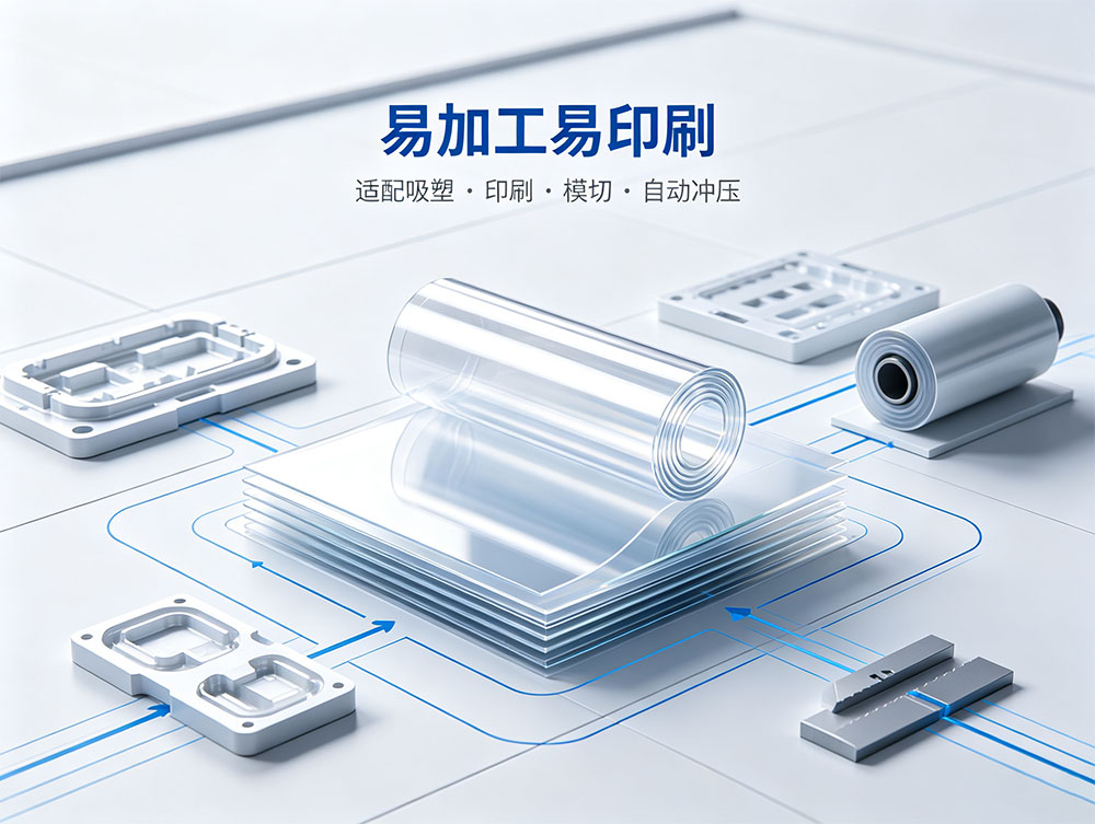 PC卷材_聚碳酸酯卷材_PC片材卷料_吸塑印刷专用_源头工厂现货