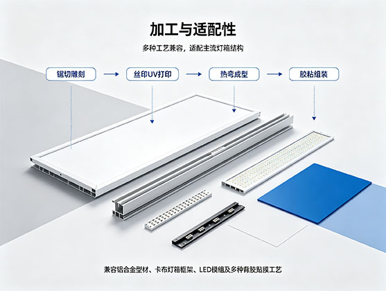 灯箱PS板_灯箱专用PS扩散板_PS板生产厂家