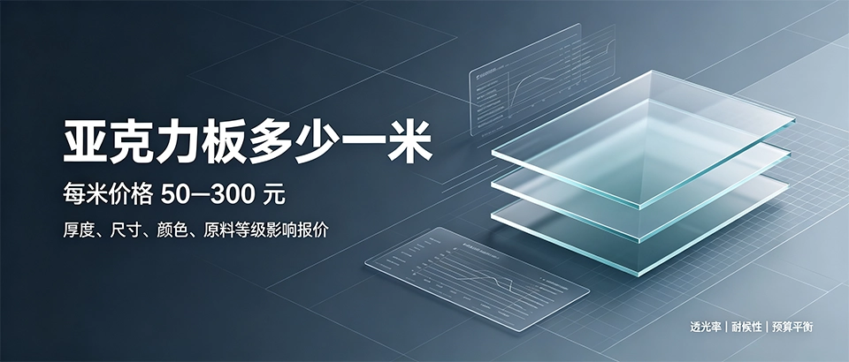 亚克力板多少一米？厚度规格价格表及选购注意事项