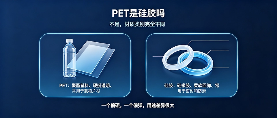 PET是硅胶吗｜PET和硅胶的区别与辨别方法