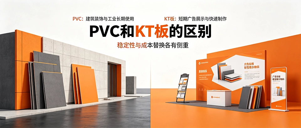 PVC和KT板的区别｜选购指南与性能参数对比详解