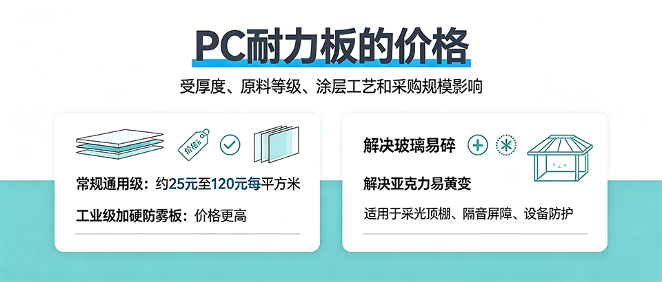 PC耐力板的价格 PC耐力板的价格