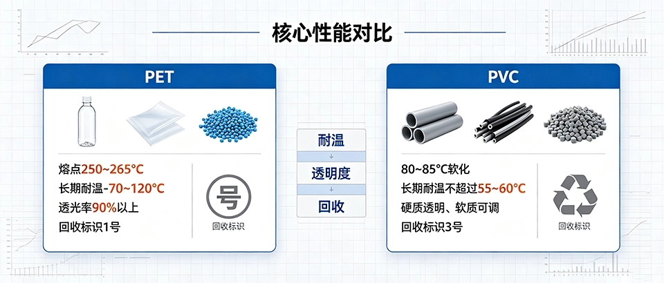 PET和PVC材质的区别 PET和PVC材质的区别