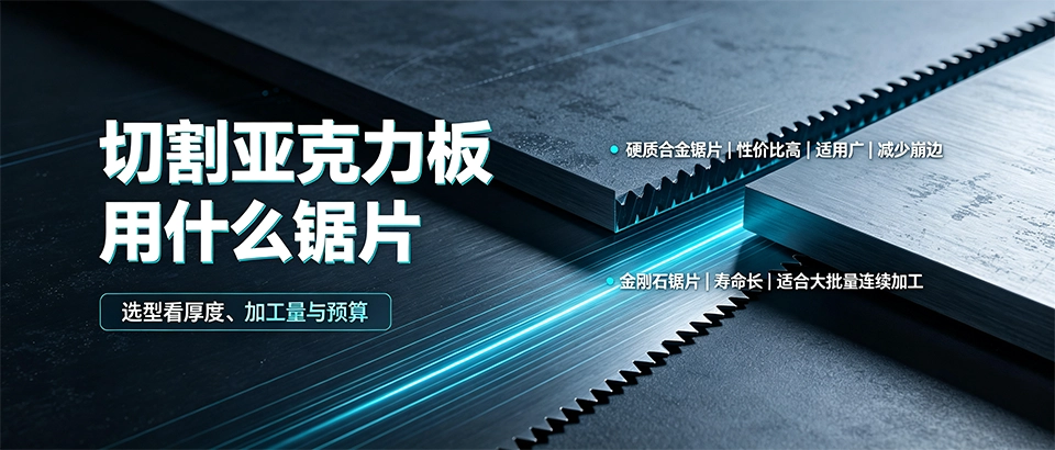 切割亚克力板用什么锯片？硬质合金与金刚石选型指南