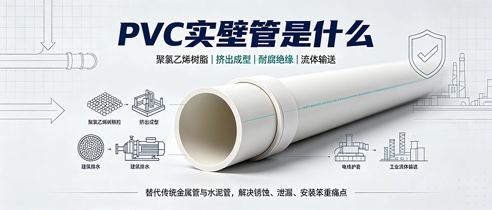 PVC实壁管是什么｜特性、规格与选型安装科普详解