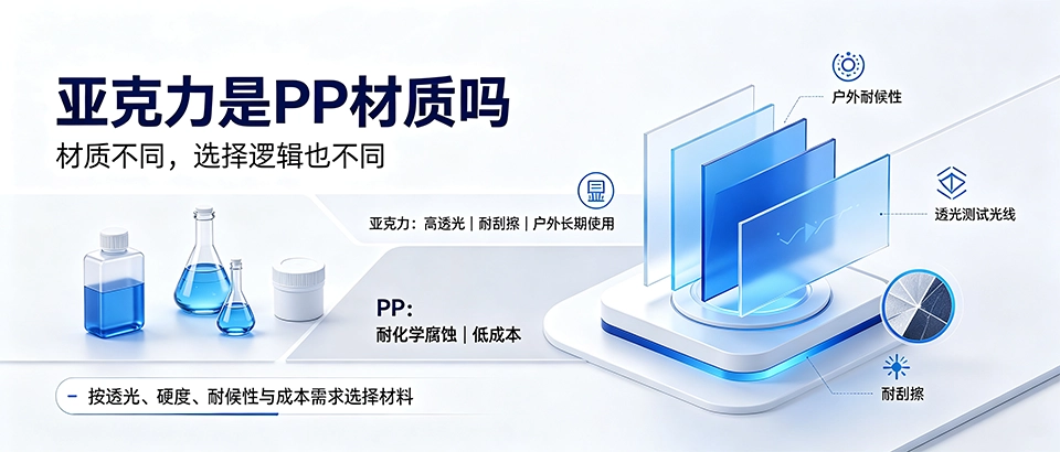 亚克力是PP材质吗｜详解亚克力与PP区别、性能对比、选购指南