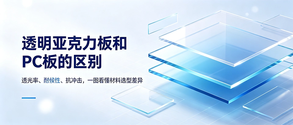 透明亚克力板和PC板的区别｜性能参数·用途对比·选购技巧一文看懂