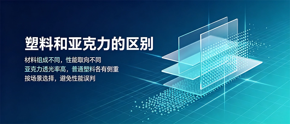 塑料和亚克力的区别｜性能对比参数优缺点及选购注意要点