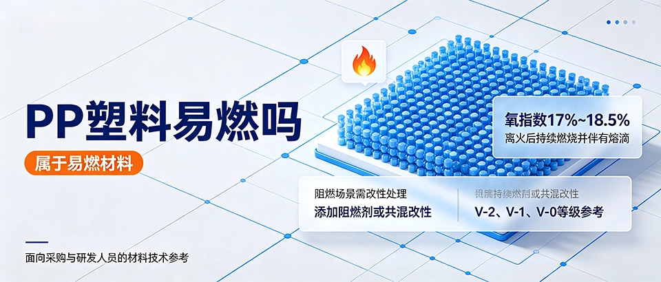 PP塑料易燃吗｜阻燃等级、改性方案与选型参数科普
