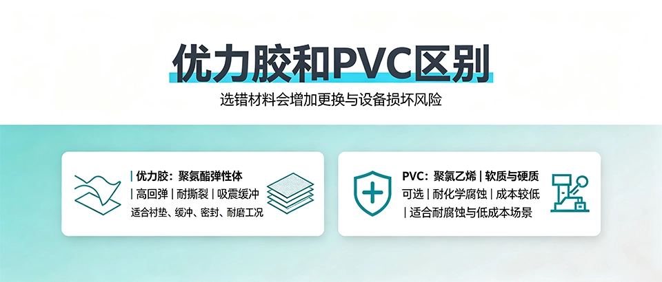 优力胶和PVC区别｜弹性体与硬质塑料性能对比解析
