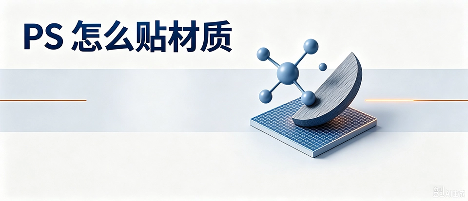 PS怎么贴材质