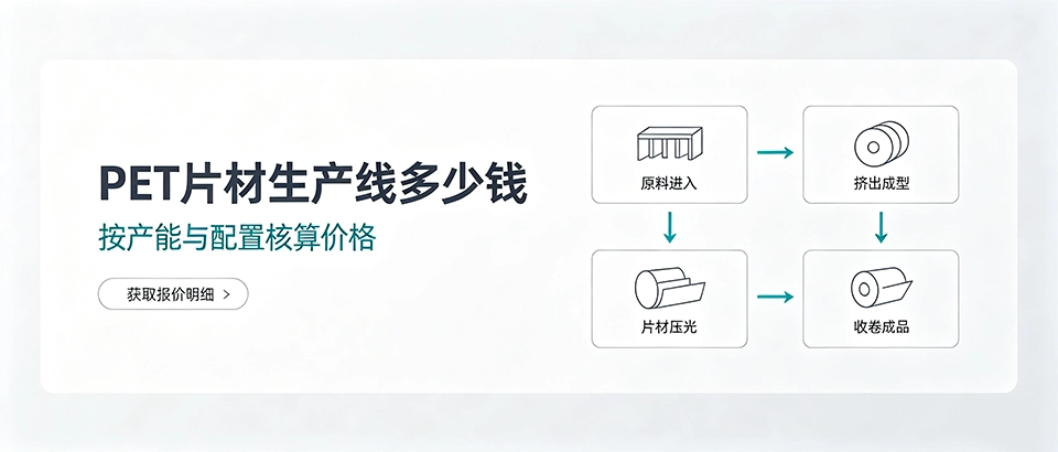 PET片材生产线多少钱｜选购避坑要点与配置对比全解析