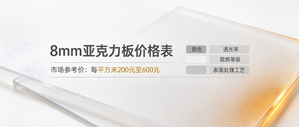 8mm亚克力板价格表 8mm亚克力板价格表