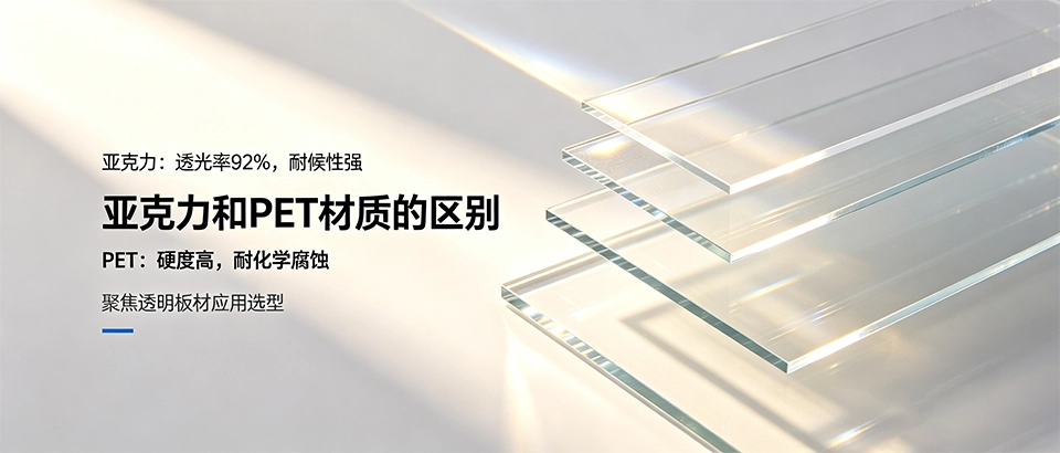 亚克力和PET材质的区别｜透光率硬度耐候性对比解析