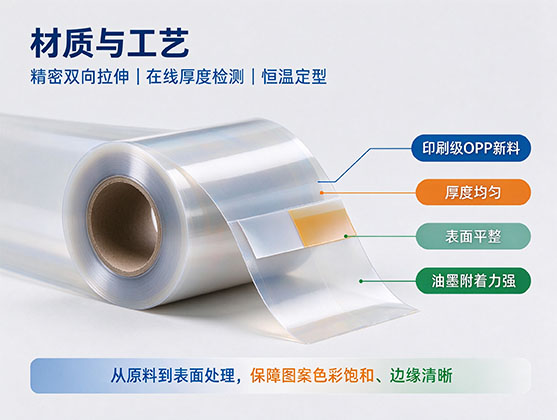 UV印刷OPP片材_印刷级OPP基材_源头工厂定制
