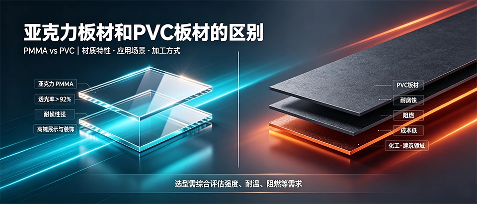 亚克力板材和PVC板材的区别？特性、优缺点与选购指南