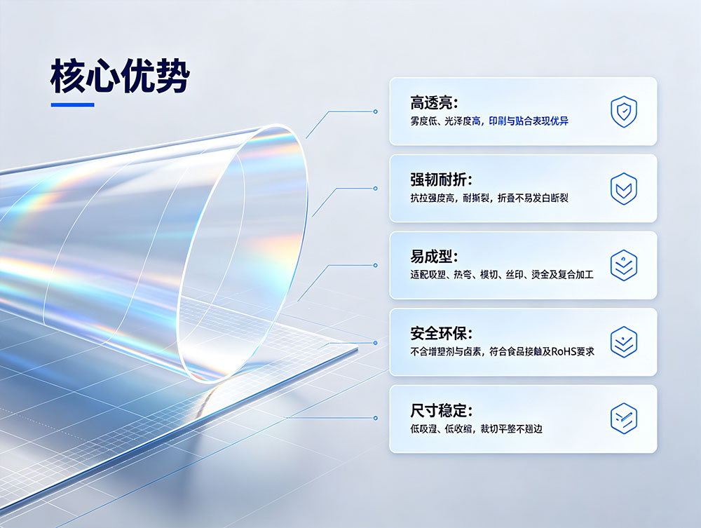透明PET片_食品级透明PET片材_源头工厂定制生产