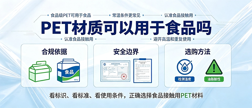 食品级PET材质安全吗？安全判定与使用指南