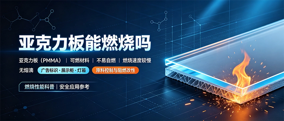 亚克力板能燃烧吗？阻燃等级与安全性能解析