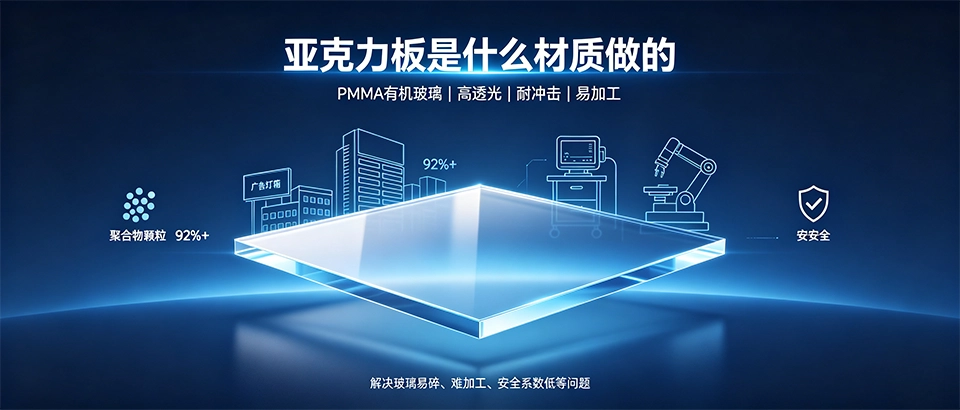 亚克力板是什么材质做的？PMMA材质特性、性能与选购全解析