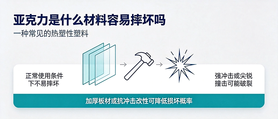 亚克力是什么材料容易摔坏吗？特性、抗冲击性、选购技巧与注意事项