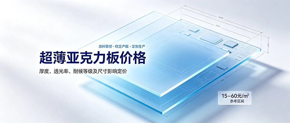 超薄亚克力板价格？厚度尺寸选购技巧与性能参数详解