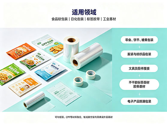 OPP薄膜片_OPP包装薄膜生产厂家_双向拉伸聚丙烯薄膜