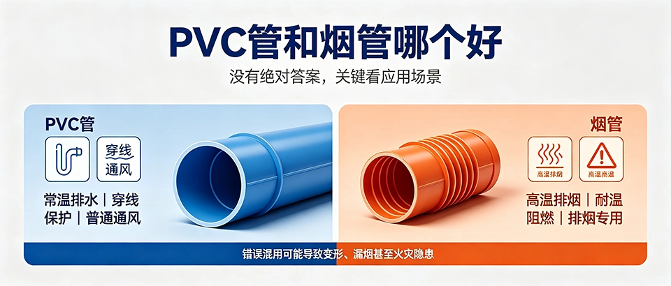 PVC管和烟管哪个好｜材质特性、优缺点与适用场景科普