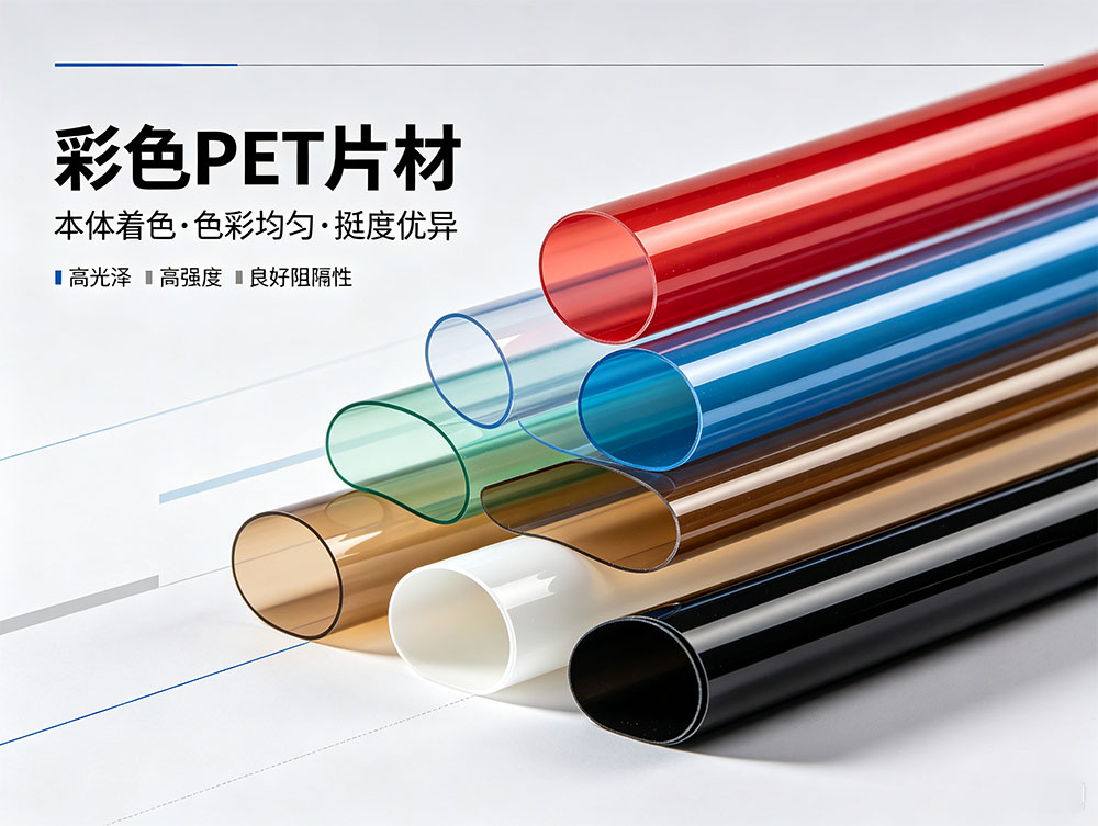 彩色PET片材_源头工厂直销_食品级印刷级PET片材颜色厚度定制
