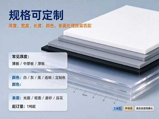 PVC挤出硬板_食品级/工业级PVC硬质板材_浙江源头工厂定制