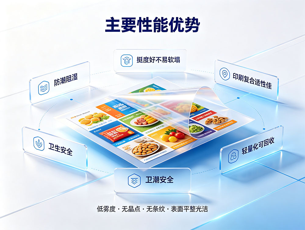 OPP片材_食品级印刷包装级OPP片材厂家_透明OPP薄膜片材定制源头工厂