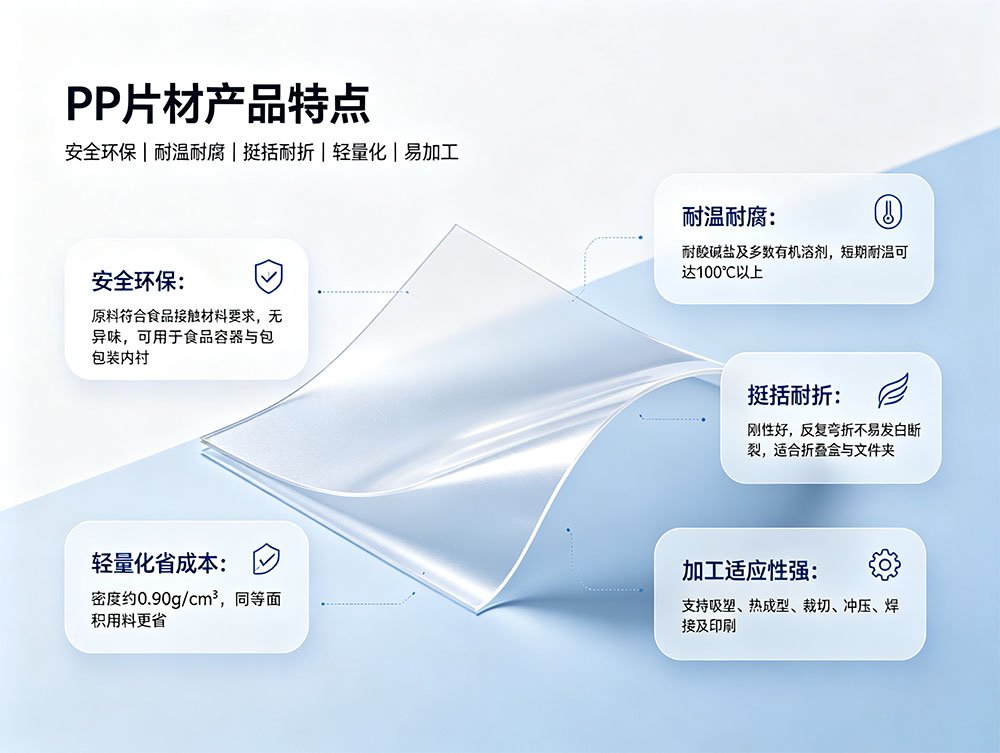 PP片材_聚丙烯片材厂家_食品级PP片材批发定制